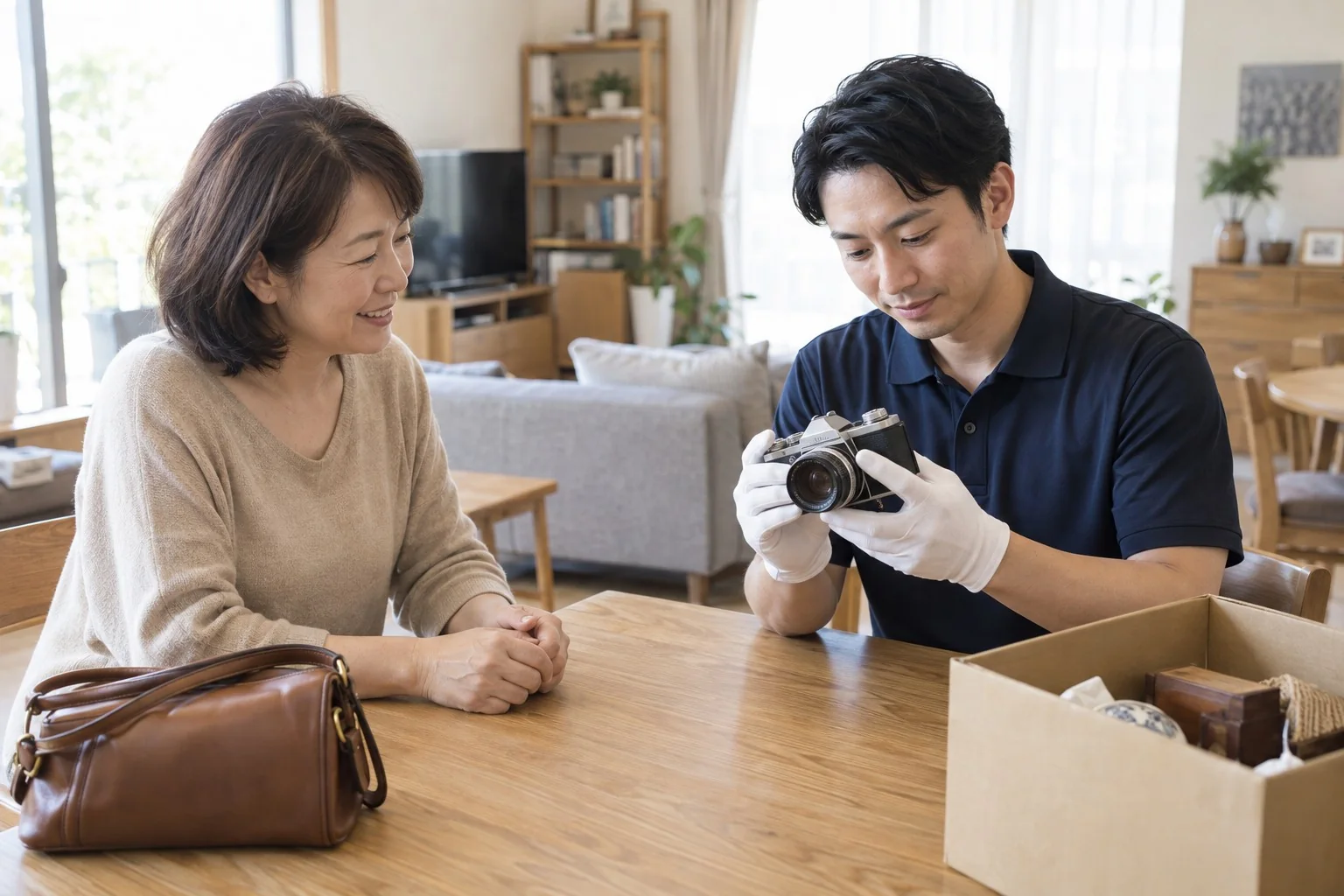 買取ネッシー公式サイトの出張査定イメージ